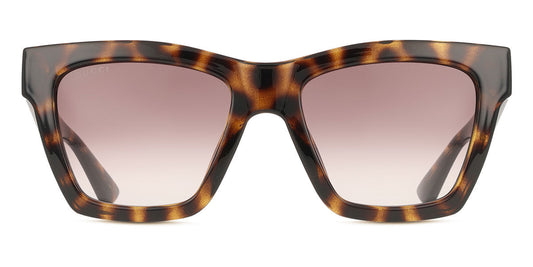 Gucci GG1714S Cat Eye Sunglasses in Gradient Brown / Tortoise, front view