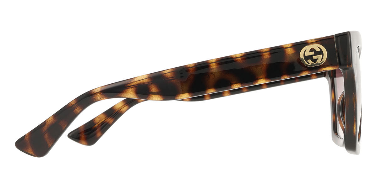 Gucci GG1714S Cat Eye Sunglasses in Gradient Brown / Tortoise, angle view