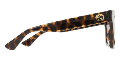 Gucci GG1714S Cat Eye Sunglasses in Gradient Brown / Tortoise, angle view