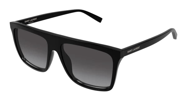 Saint Laurent SL904S Square Sunglasses in Yellow/Havana, side view
