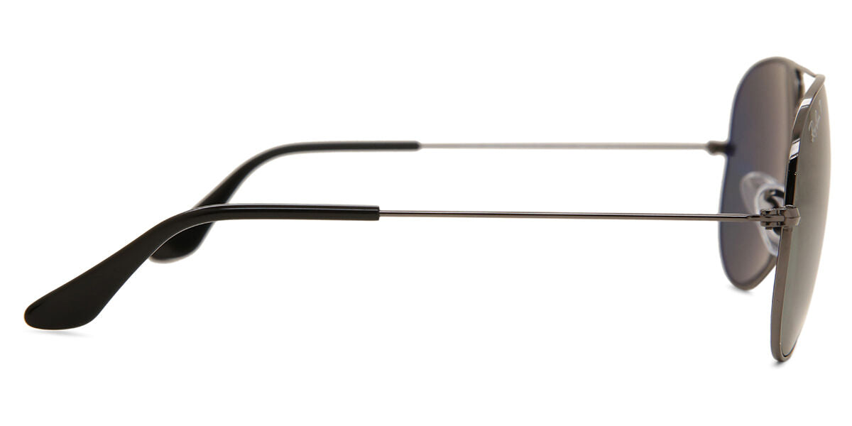 Ray-Ban RB3025I Aviator Sunglasses in Green Gunmetal, angle view