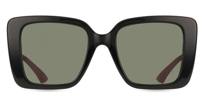 Gucci GG1861S Square Sunglasses in Grey/Black, front view