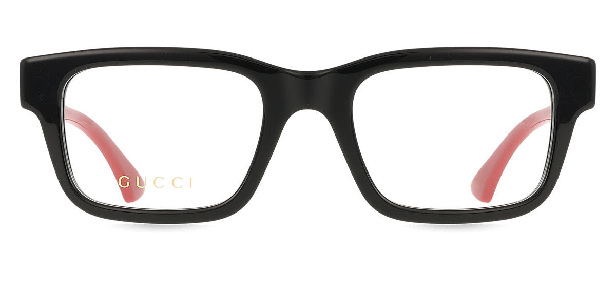 Gucci GG1865O Square Eyeglasses in Black, front view