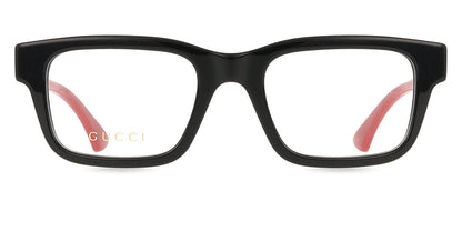 Gucci GG1865O Square Eyeglasses in Black, front view