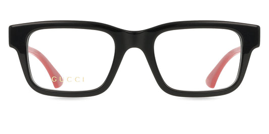 Gucci GG1865O Square Eyeglasses in Black, front view