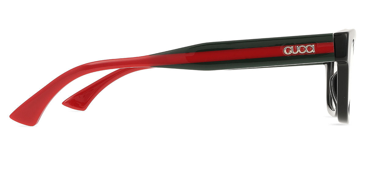 Gucci GG1865O Square Eyeglasses in Black, angle view