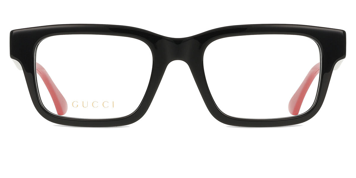 Gucci GG1865O Square Eyeglasses in Black (004), front view