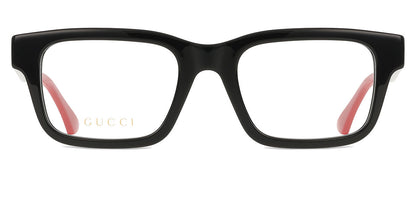Gucci GG1865O Square Eyeglasses in Black (004), front view