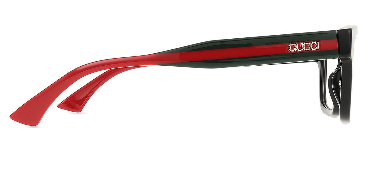 Gucci GG1865O Square Eyeglasses in Black (004), angle view