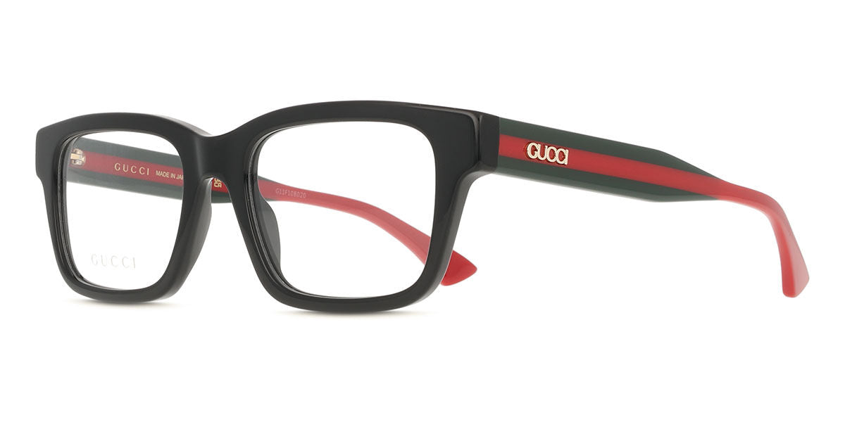 Gucci GG1865O Square Eyeglasses in Black (007), side view