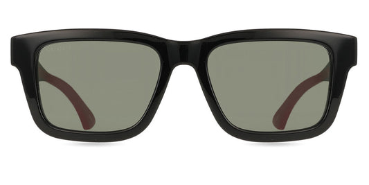 Gucci GG1869S Square Sunglasses in Grey / Black, front view