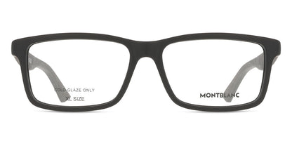 Montblanc MB0402O Rectangle Eyeglasses in Black, front view
