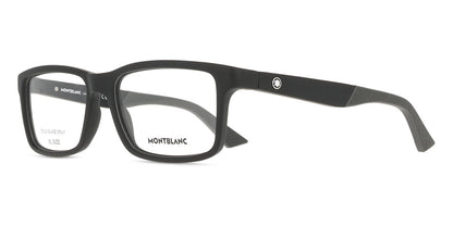 Montblanc MB0402O Rectangle Eyeglasses in Black, side view
