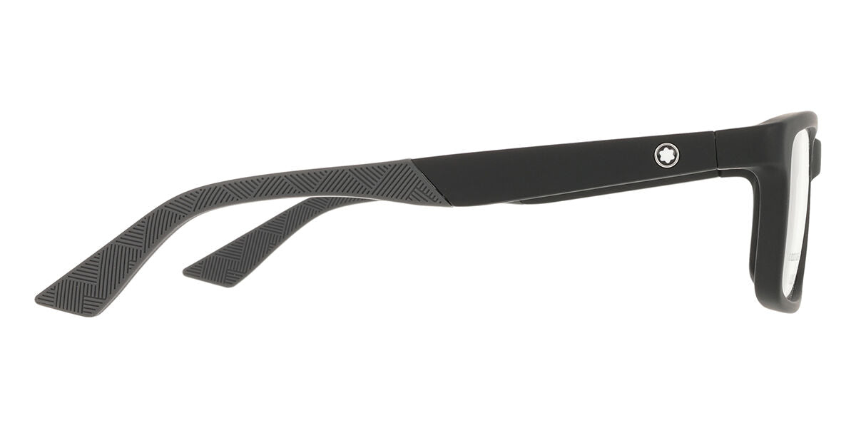 Montblanc MB0402O Rectangle Eyeglasses in Black, angle view