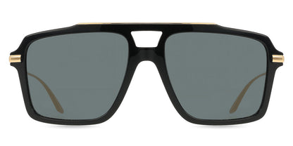 Dolce & Gabbana DG4477S Pilot Sunglasses in Dark Grey / Shiny Black, front view