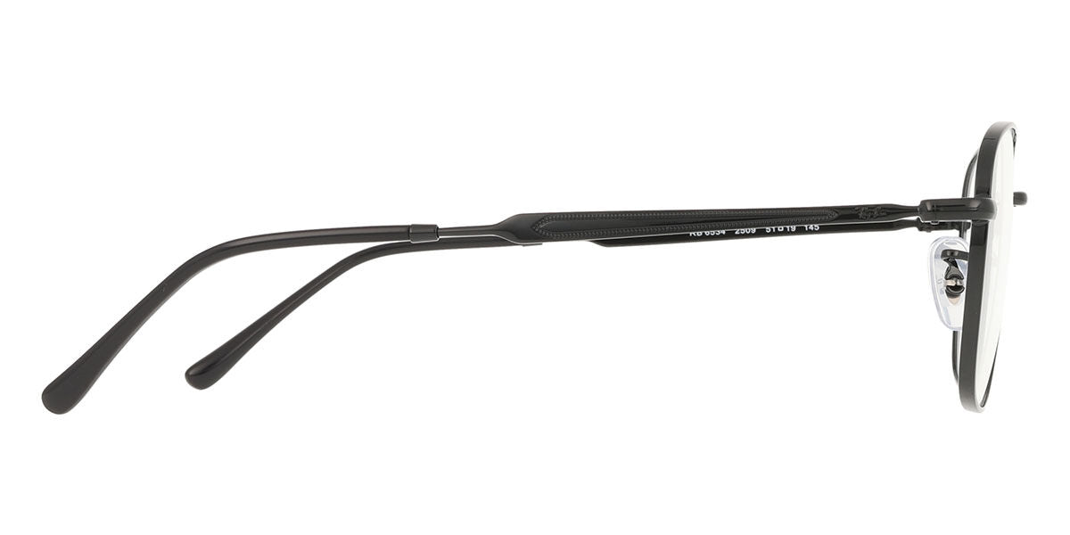 Ray-Ban RX6534 Wayfarer Eyeglasses in Black, angle view