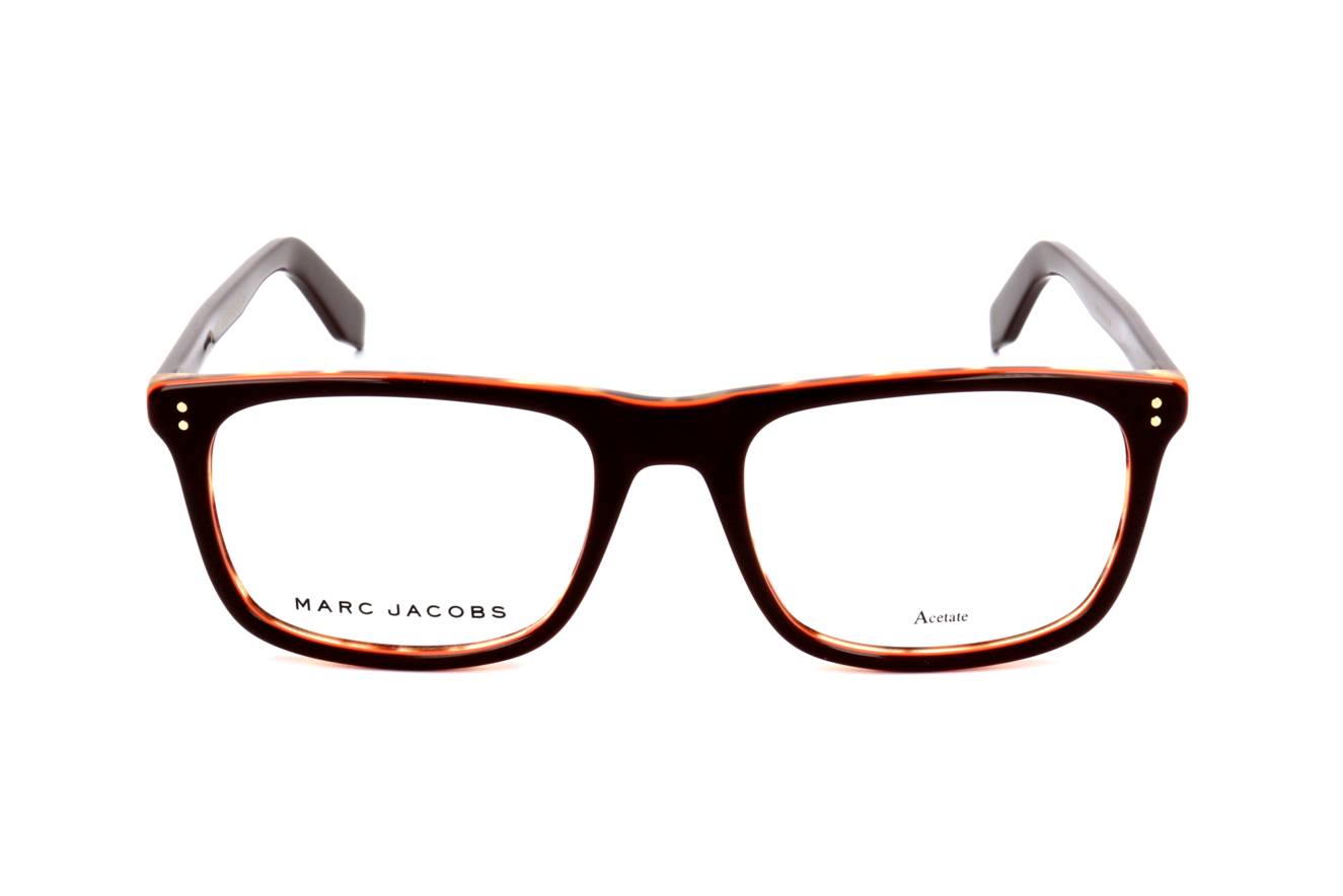 Marc Jacobs MARC394 Square Eyeglasses in Brown, angle view