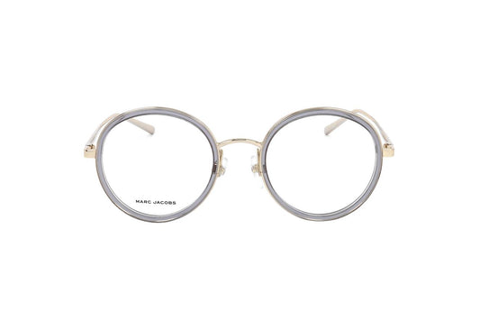Marc Jacobs MARC481 Round Eyeglasses in Clear / Grey-Gold, front view