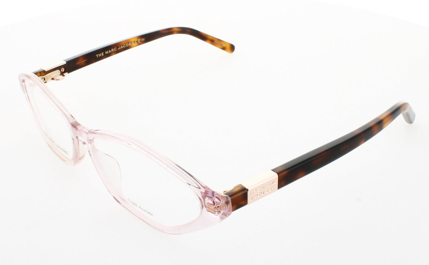 Marc Jacobs MARC498 Cat Eye Eyeglasses in Transparent Peach / Havana Peach, front view