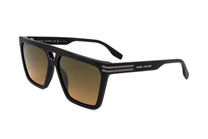 Marc Jacobs MARC717/S Pilot Sunglasses in Gradient Green Brown / Matte Black, side view
