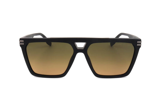 Marc Jacobs MARC717/S Pilot Sunglasses in Gradient Green Brown / Matte Black, angle view