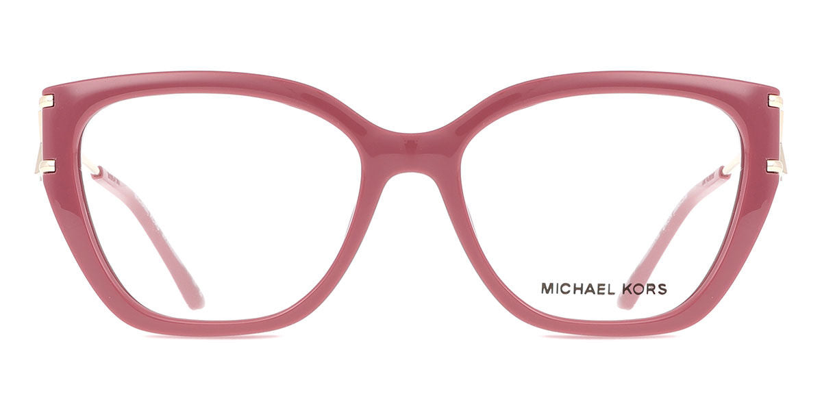 Michael Kors MK4140U Square Eyeglasses in Clear Berry Purple, front view