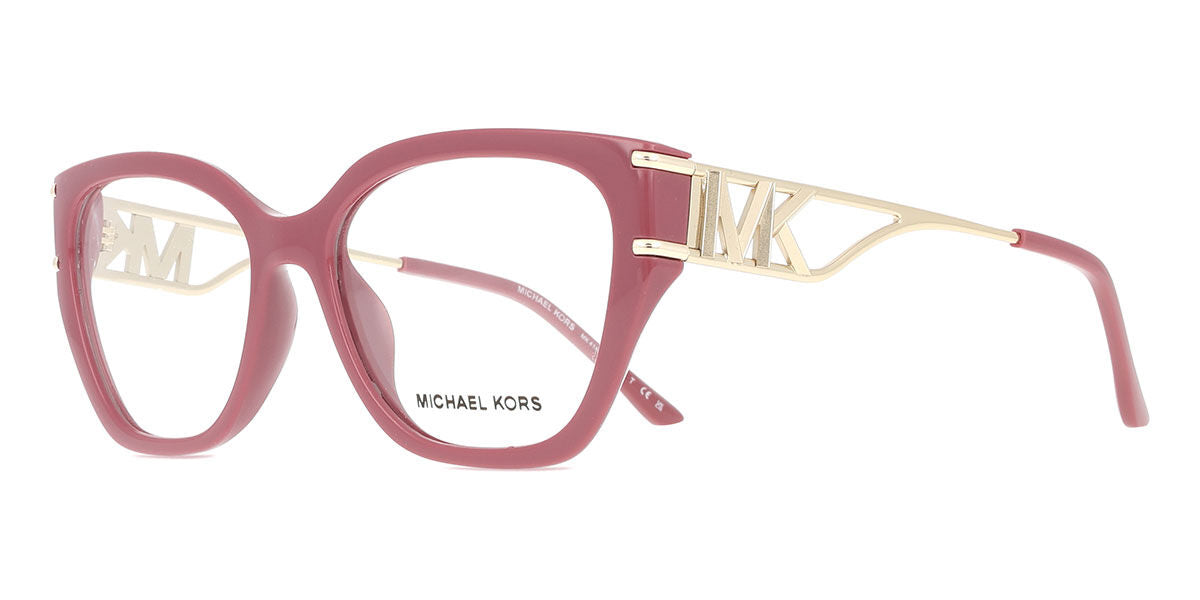 Michael Kors MK4140U Square Eyeglasses in Clear Berry Purple, side view