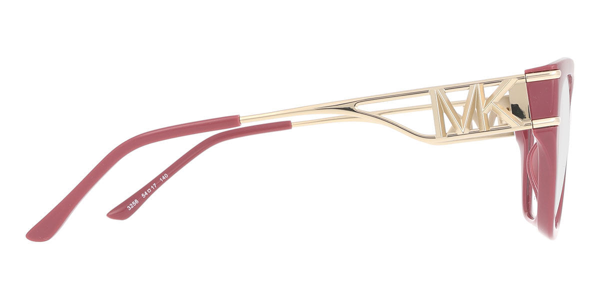 Michael Kors MK4140U Square Eyeglasses in Clear Berry Purple, angle view
