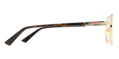 Gucci GG1963O Oval Eyeglasses in Gold/Havana, angle view