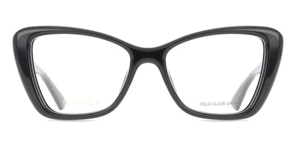 Gucci GG1977O Cat Eye Eyeglasses in Clear/Black, front view