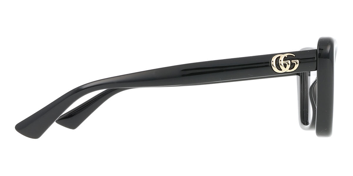 Gucci GG1977O Cat Eye Eyeglasses in Clear/Black, angle view