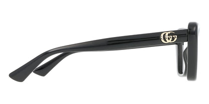 Gucci GG1977O Cat Eye Eyeglasses in Clear/Black, angle view