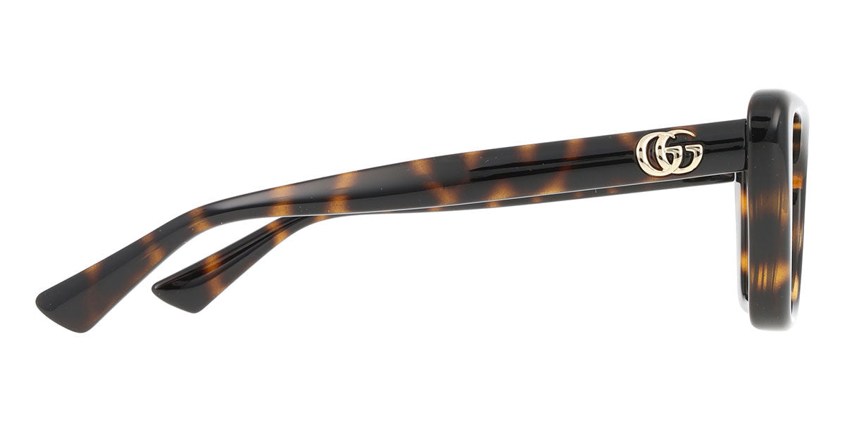 Gucci GG1977O Cat Eye Eyeglasses in Clear/Tortoise, angle view
