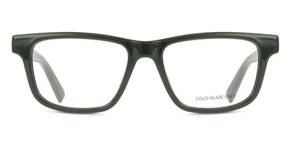 Gucci GG1987O Rectangle Eyeglasses in Transparent / Green, front view