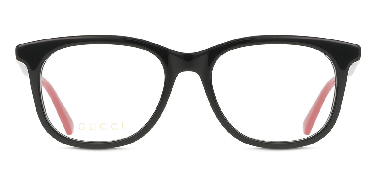 Gucci GG1990O Square Eyeglasses in Black, front view