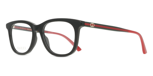Gucci GG1990O Square Eyeglasses in Black, side view