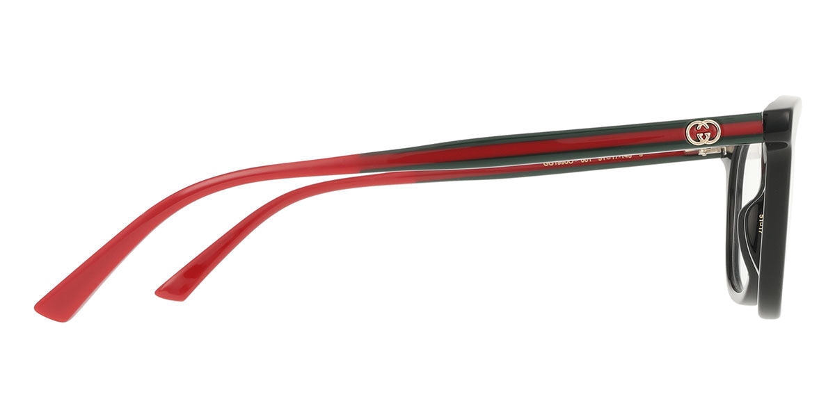 Gucci GG1990O Square Eyeglasses in Black, angle view