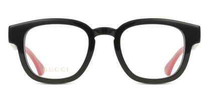 Gucci GG1992O Square Eyeglasses in Black, front view