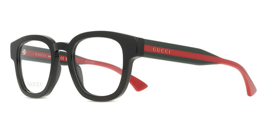 Gucci GG1992O Square Eyeglasses in Black, side view