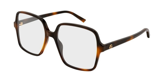 Gucci GG1994O Square Eyeglasses in Tortoise, front view