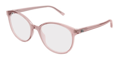Gucci GG1996O Oval Eyeglasses in Transparent Pink, front view