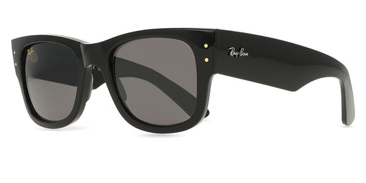 Ray-Ban RB0840S Wayfarer Sunglasses in Ultra Black / Black, side view