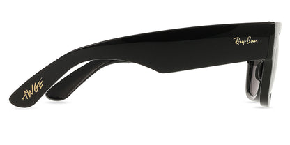 Ray-Ban RB0840S Wayfarer Sunglasses in Ultra Black / Black, angle view