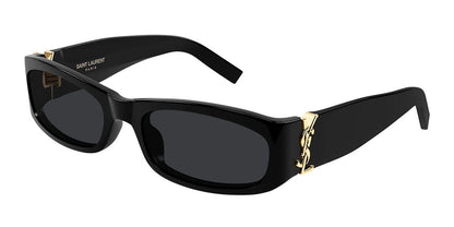 Saint Laurent SLM152S Rectangle Sunglasses in Black, front view