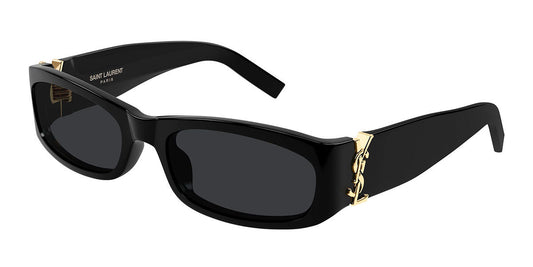 Saint Laurent SLM152S Rectangle Sunglasses in Black, front view