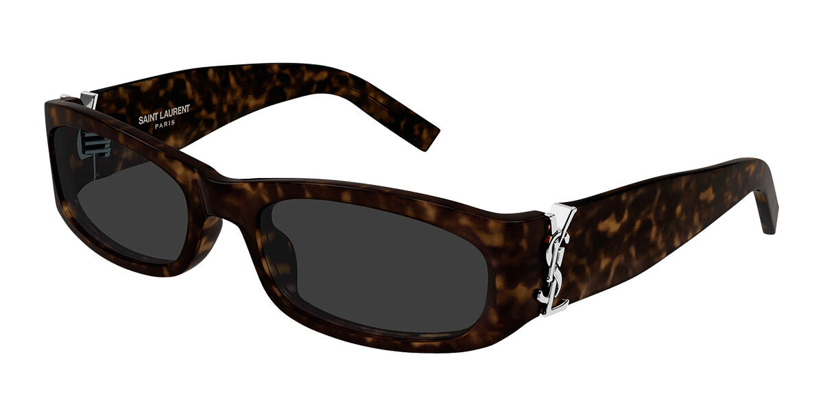 Saint Laurent SLM152S Rectangle Sunglasses in Grey Tortoise, front view