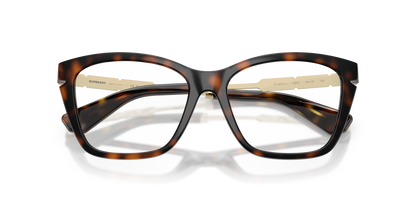 Burberry BE2427U Cat Eye Eyeglasses in Demo Lenses With Dark Havana Frame, angle view