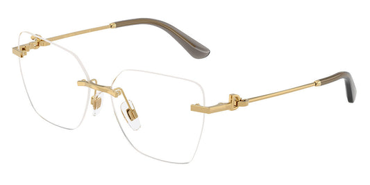 Dolce & Gabbana DG1363 Cat Eye Eyeglasses in Gold, front view