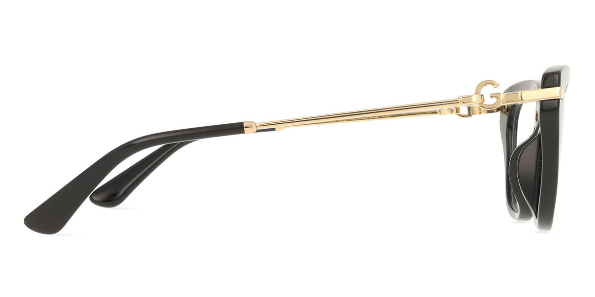 Dolce & Gabbana DG3428 Butterfly Eyeglasses in Black, angle view