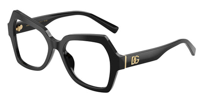 Dolce & Gabbana DG3429 Butterfly Eyeglasses in Black, front view